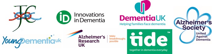 Dementia charity logos in unity