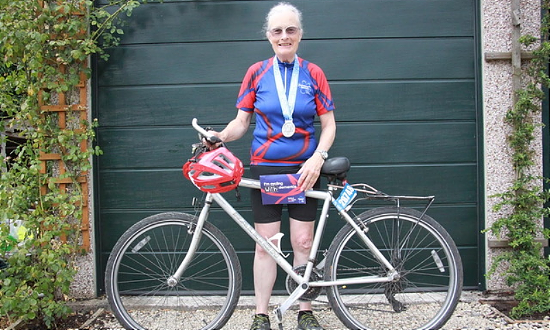 Dorothy-Anne pictured with her bike